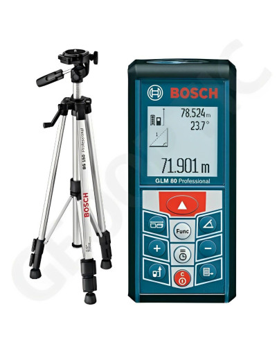 Лазерний далекомір Bosch GLM 80 + BT150 Professional 