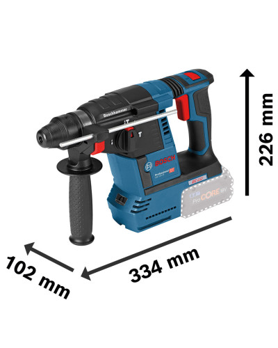 Акумуляторний перфоратор Bosch GBH 18V-26 Professional, без акб і з/п