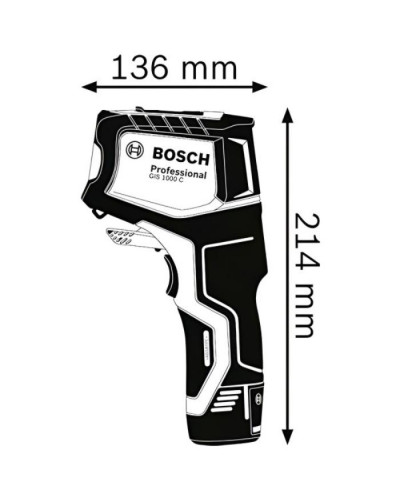 Термодетектор Bosch GIS 1000 C Professional + L-Boxx 