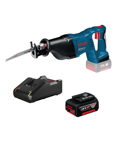 Акумуляторна шабельна пила Bosch GSA 18 V-LI Professional, 1 акб GBA 18 V 4 Ah и з/п GAL 18V-40