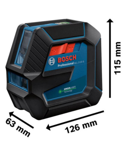 Лазерний нівелір Bosch GLL 2-15 G зі штативом 