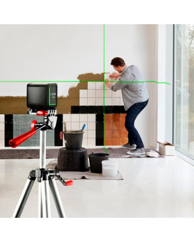 Лазерний нівелір Bosch Quigo Green Set зі штативом і батарейками