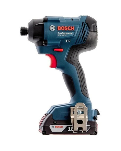 Акумуляторний ударний гайковерт Bosch GDR 180-LI Professional, 2 акб 18 V 2 Ah, з/п GAL 18V-40, в кейсі