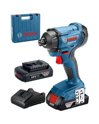 Акумуляторний ударний гайковерт Bosch GDR 180-LI Professional, 2 акб 18 V 2 Ah, з/п GAL 18V-40, в кейсі