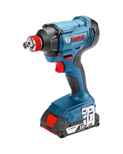Акумуляторний ударний гайковерт Bosch GDX 180-LI Professional, 2 акб 18 V 2 Ah, з/п GAL 18V-40, в кейсі