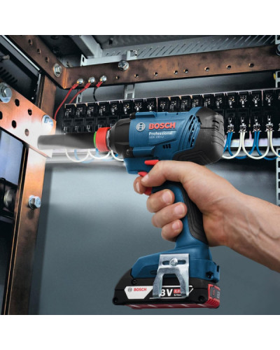 Акумуляторний ударний гайковерт Bosch GDX 180-LI Professional, 2 акб 18 V 2 Ah, з/п GAL 18V-40, в кейсі