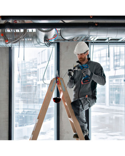 Акумуляторний технічний фен Bosch GHG 18B-50 Professional, без акумулятора та з/в, з 2 насадками