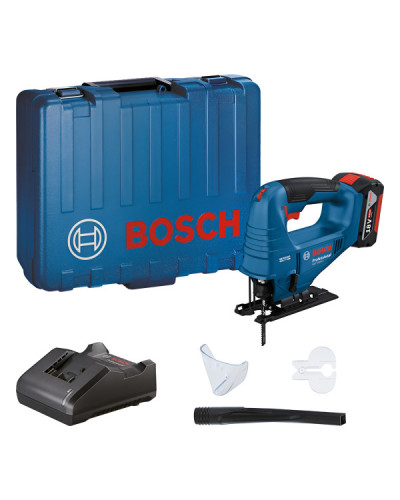 Акумуляторний лобзик Bosch GST 183-LI Professional, 1 акб GBA 18V 4.0Ah та з/п GAL 18V-20, в кейсі Carry Case