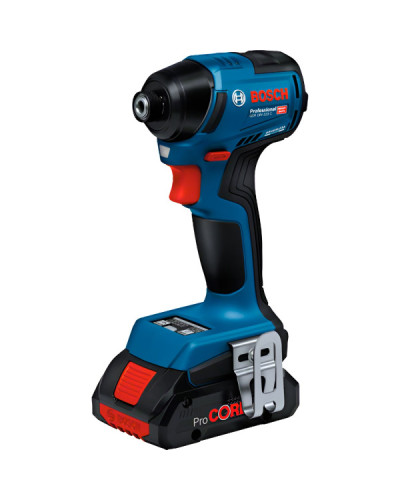 Акумуляторний ударний гайковерт Bosch GDR 18V-220 C Professional, з 2 акб GBA 18V 5 Ah та з/п GAL 18V-40, у кейсі L-BOXX 136