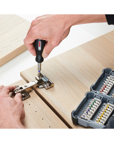 Набір біт Bosch Extra Hard з тримачами та викруткою, 45 шт