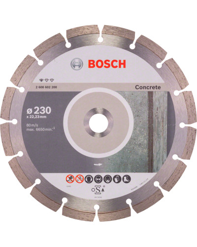 Алмазный диск Bosch Standard for Concrete 230х22.23х2.3х10 мм