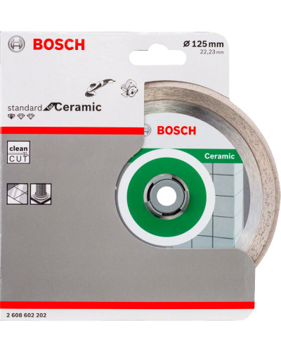 Алмазний диск Bosch Standard for Ceramic 125х22.23х1.6х7 мм