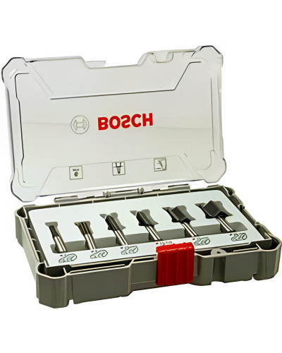 Набор пазовых фрез Bosch 8 мм, 6 шт 