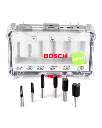 Набор пазовых фрез Bosch 8 мм, 6 шт 