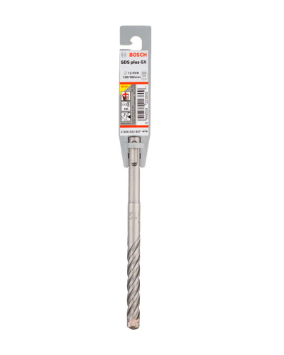 Квадробур Bosch SDS-Plus-5X 12×100×160 мм