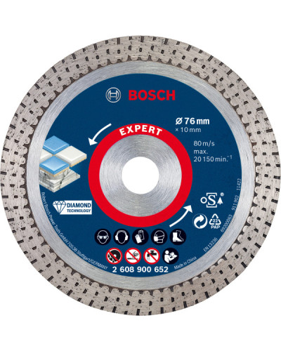 Алмазний диск Bosch Expert HardCeramic 76x1.5x10 мм