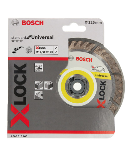Алмазний диск Bosch X-Lock Standard for Universal 125х22.23х2.0 мм