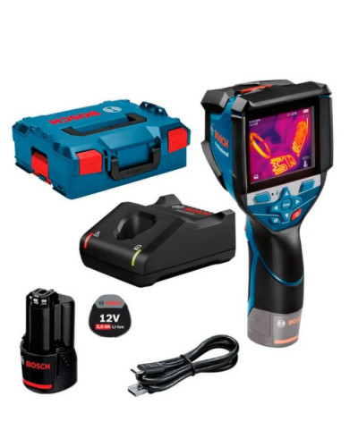 Термодетектор Bosch GTC 600 C Professional в L-BOXX з акб GBA 12V 2.0Ah та з/в GAL 12V-40