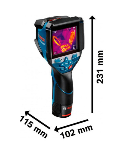 Термодетектор Bosch GTC 600 C Professional в L-BOXX з акб GBA 12V 2.0Ah та з/в GAL 12V-40