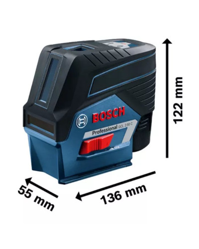 Лазерний нівелір Bosch Professional GCL 2-50 C з тримачем RM2, чохлом