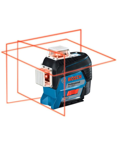 Лінійний лазерний нівелір Bosch GLL 3-80 C Professional з LR 7, BM 1, 1 акб GBA 12V 2.0 Ah, з/у GAL 1230 CV, L-Boxx 136