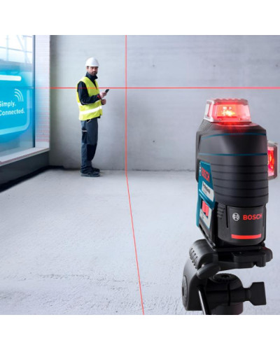 Лінійний лазерний нівелір Bosch GLL 3-80 C Professional з LR 7, BM 1, 1 акб GBA 12V 2.0 Ah, з/у GAL 1230 CV, L-Boxx 136