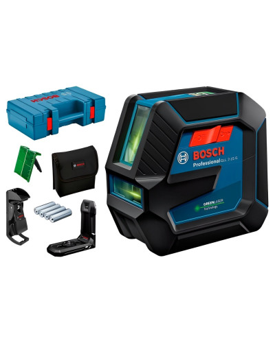Лазерний нівелір Bosch GLL 2-15 G Professional в L-boxx з тримачем LB 10, стельовим кріпленням