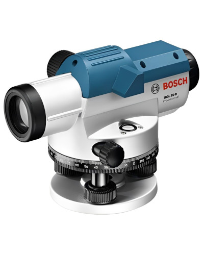 Оптичний нівелір Bosch GOL 20 D Professional у кейсі зі штативом BT 160, лінійкою GR 500
