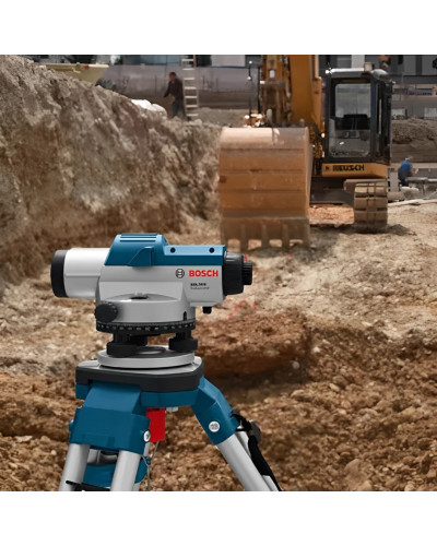Оптичний нівелір Bosch GOL 20 D Professional у кейсі зі штативом BT 160, лінійкою GR 500