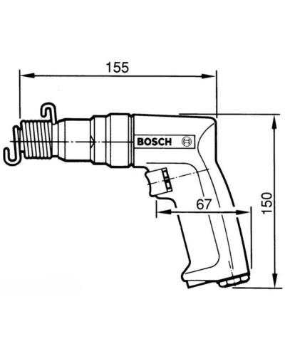 Пневматичний відбійний молоток Bosch Professional з долотом