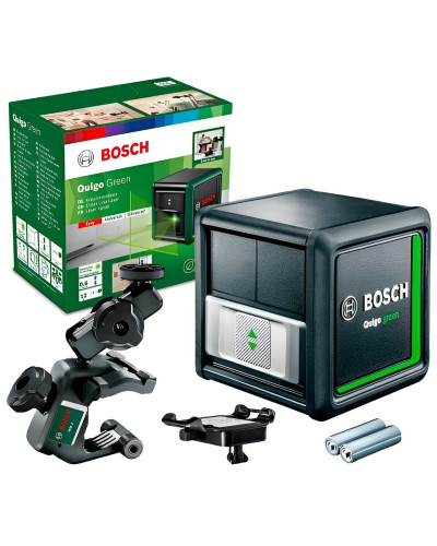Лазерний нівелір Bosch Quigo green з тримачем ММ2 та адаптером