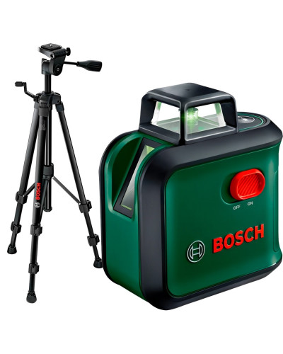 Лазерний нівелір Bosch AdvancedLevel 360 з футляром, батарейками, штативом TT 150