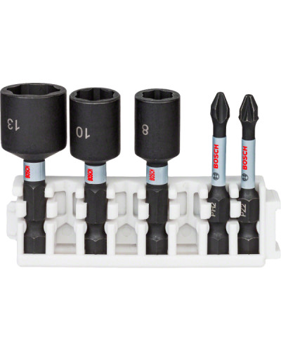 Набір ударних біт і торцевих головок Bosch Impact Control, 5 шт