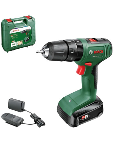 Ударний акумуляторний дриль-шуруповерт Bosch ЕаsyImpact 18V-40, акб PBA 18V 2.0Ah і з/п AL 18V-20 у кейсі