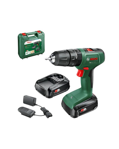 Ударний акумуляторний дриль-шуруповерт Bosch ЕаsyImpact 18V-40, 2 акб PBA 18V 1.5Ah і з/п AL 18V-20 у кейсі
