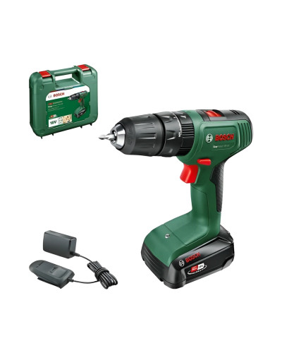 Ударний акумуляторний дриль-шуруповерт Bosch ЕаsyImpact 18V-40, акб PBA 18V 1.5Ah і з/п AL 18V-20 у кейсі