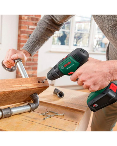 Ударний акумуляторний дриль-шуруповерт Bosch UniversalDrill 18V, акб PBA 18V 1.5Ah і з/п AL 1810 CV