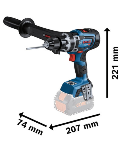 Акумуляторний ударний дриль-шурупокрут Bosch GSВ 18V-150 C Professional, 2 акб ProCORE18V 8.0Ah, з/в GAL 1880 CV в L-BOXX 136 + модуль Bluetooth