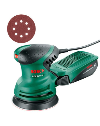 Ексцентрикова шліфмашина Bosch PEX 220 A