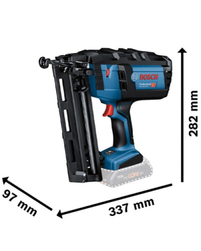 Акумуляторний цвяхозабивач Bosch Professional GNH 18V-64 M, 2 акб ProCORE 18V 4.0Ah і з/в GAL 18V-40 Professional, у кейсі Акумуляторний цвяхозабивач Bosch Professional GNH 18V-64 M, 2 акб ProCORE 18V 4.0Ah і з/в GAL 18V-40 Professional, у кейсі