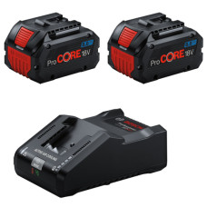 Два акумулятори Bosch ProCORE 18V 8.0Ah, швидкозарядний пристрій GAL18V160