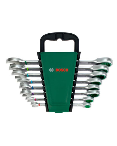 Набір гайкових ключів Bosch з храповиком, 8 шт