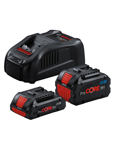 Набір акумуляторів Bosch ProCORE 18V 4.0Ah і 5.5Ah, зарядний пристрій GAL1880