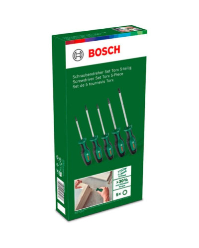 Набір викруток Bosch Torx, 5 шт