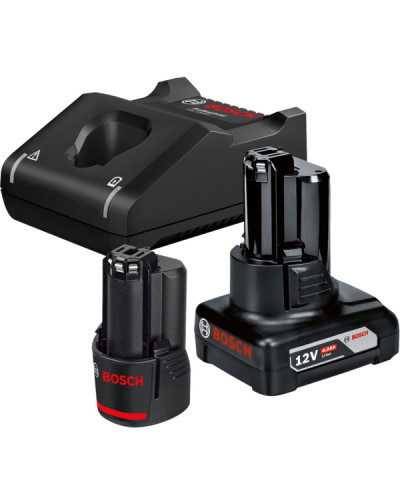 Два акумулятори Bosch GBA 12V 2.0 і 4.0 Ah, зарядний пристрій GAL 12V-40