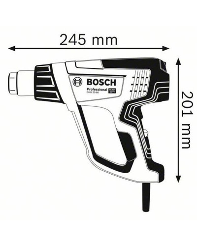 Технічний фен Bosch GHG 23-66 Professional з 2 насадками