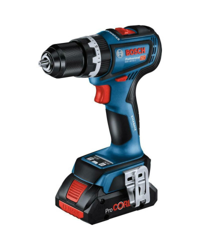 Акумуляторний ударний дриль-шурупокрут Bosch GSB 18V-90 C Professional, 2 акб ProCORE 18V 4.0Ah і з/в GAL 18V-40, у кейсі L-Boxx 136