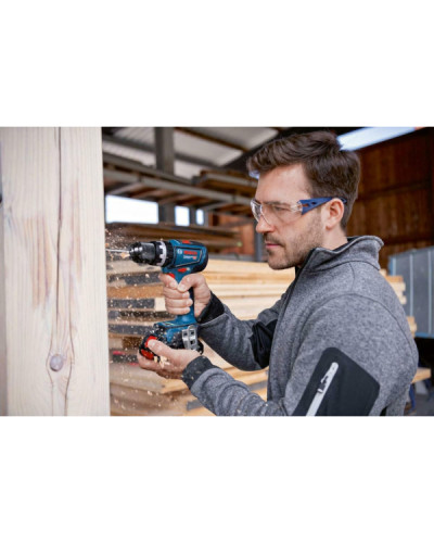 Акумуляторний ударний дриль-шурупокрут Bosch GSB 18V-90 C Professional, 2 акб ProCORE 18V 4.0Ah і з/в GAL 18V-40, у кейсі L-Boxx 136