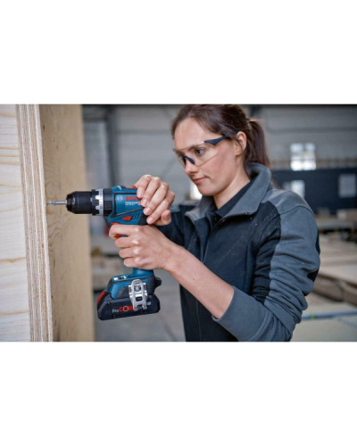 Акумуляторний ударний дриль-шурупокрут Bosch GSB 18V-90 C Professional, 2 акб ProCORE 18V 4.0Ah і з/в GAL 18V-40, у кейсі L-Boxx 136