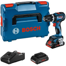 Акумуляторний ударний дриль-шурупокрут Bosch GSB 18V-90 C Professional, 2 акб ProCORE 18V 4.0Ah і з/в GAL 18V-40, у кейсі L-Boxx 136